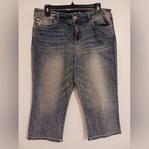 Inc Denium Regular Fit Capris